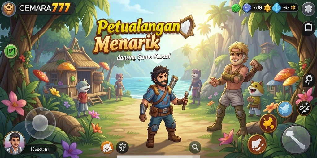 Tampilan antarmuka permainan CEMARA777 yang menarik dan interaktif.