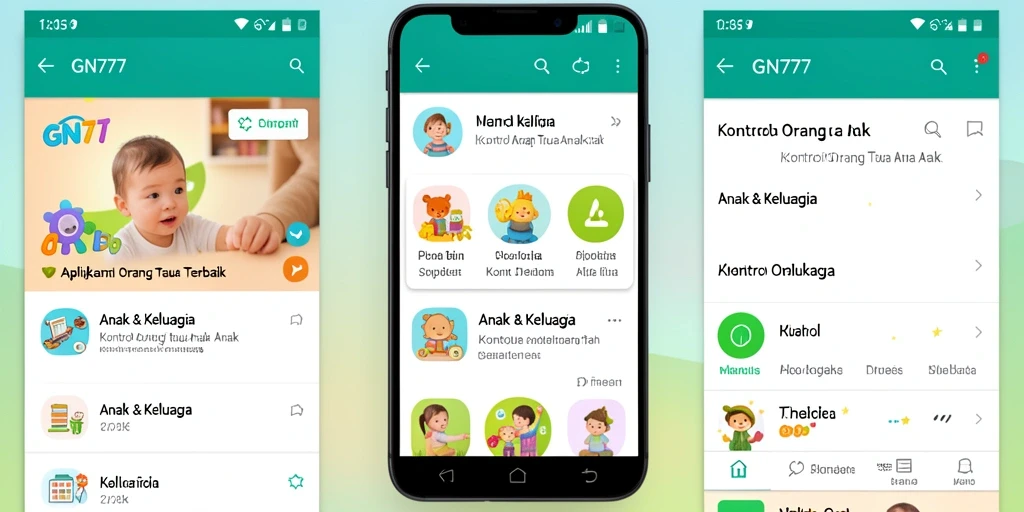 Antarmuka GN777 menampilkan fitur kontrol orang tua yang intuitif.