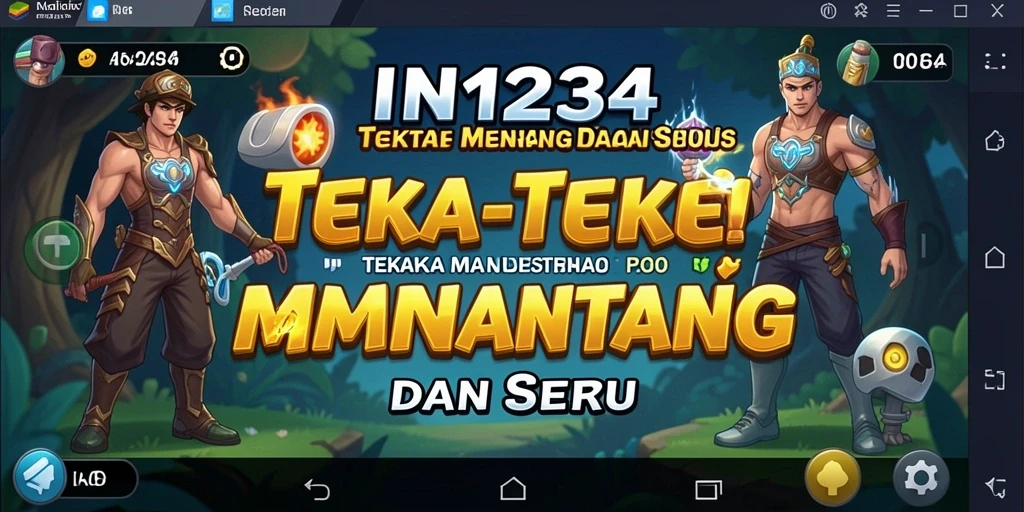 Tampilan antarmuka menarik IN1234 dengan fungsi Teka-Teki yang seru.