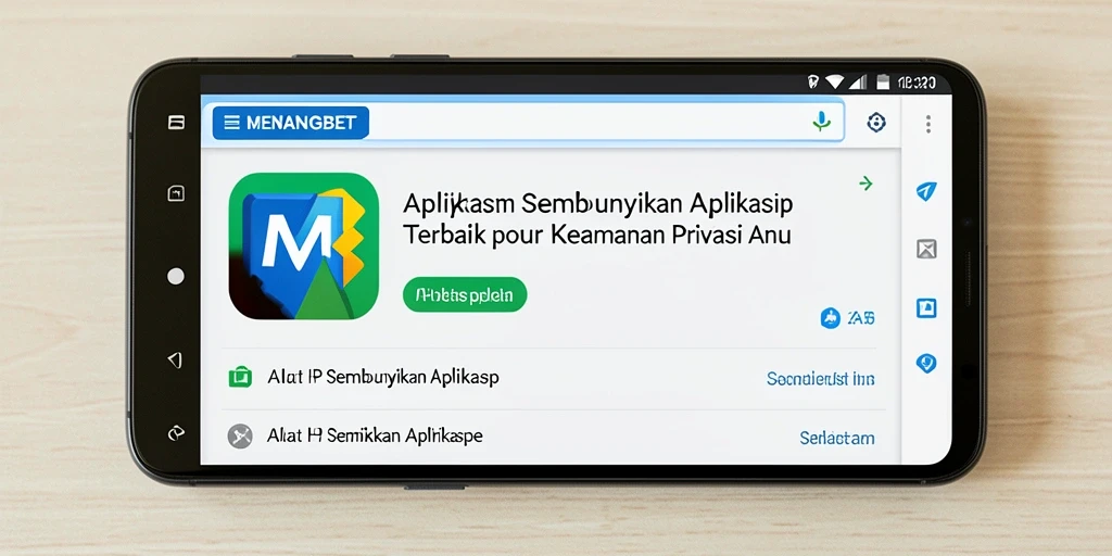 Antarmuka aplikasi MENANGBET yang sederhana dan efektif untuk menyembunyikan aplikasi.