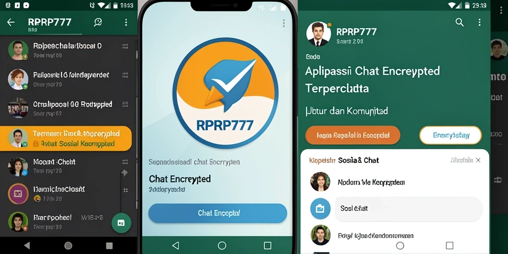 Tampilan antarmuka RPRP777 yang modern dan nyaman untuk Chat Encrypted.
